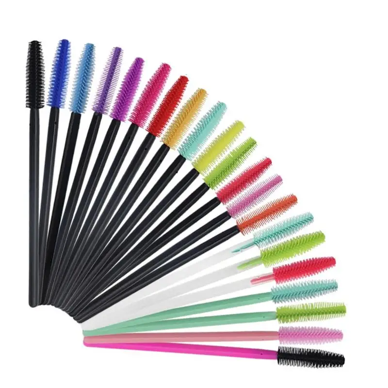 10Pcs Reusable Micro Eyelash Brushes Mascara Wands Applicator Wand