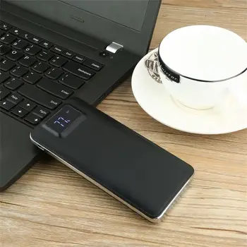 

S1 Ultra Thin Portable Li-Polymer Power Bank with LCD Display 20000mAh Large Capacity External Battery Backup