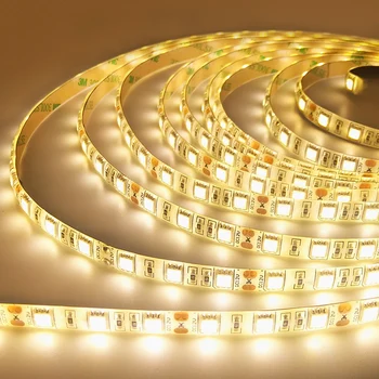 

Flexible LED Strip Light DC12V 1M 2M 3M 4M 5M 5050 SMD IP30/IP65 Lighting Strip Christmas desk Decor lamp tape Free Shipping