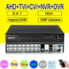 Face Detection XMeye Hi3531D H265+ 5MP 16CH 16 Channel 6 in 1 Hybrid WIFI TVi CVI NVR AHD CCTV DVR Surveillance Video Recoder ► Photo 1/6