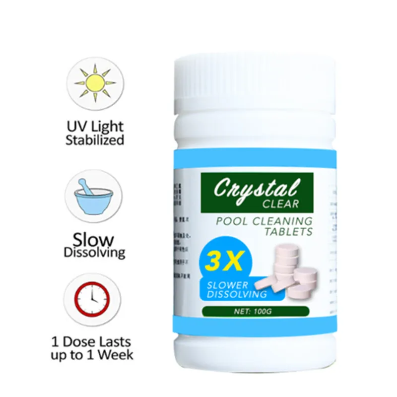 

100 tablets Multi-Function Cleaner Efficient Cleaning Pool Cleaner Household sterilization effervescent tablets