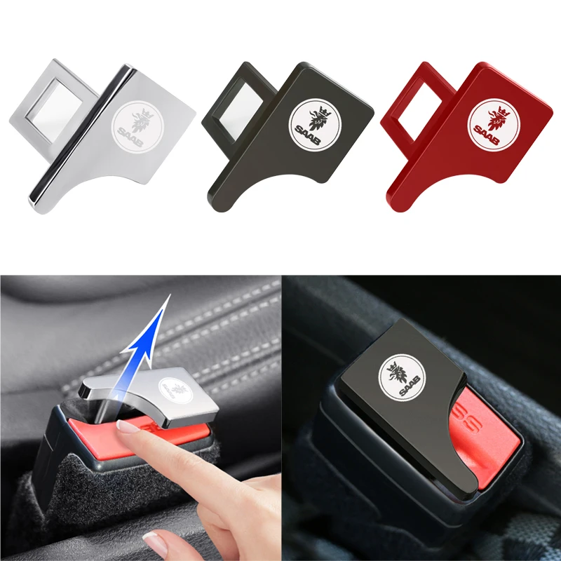 Car Safety Belt Clip Seat Buckle Accessories Buckles for SAAB SCANIA 9-3 93 9-5 9 3 9000 5 | Автомобили и мотоциклы