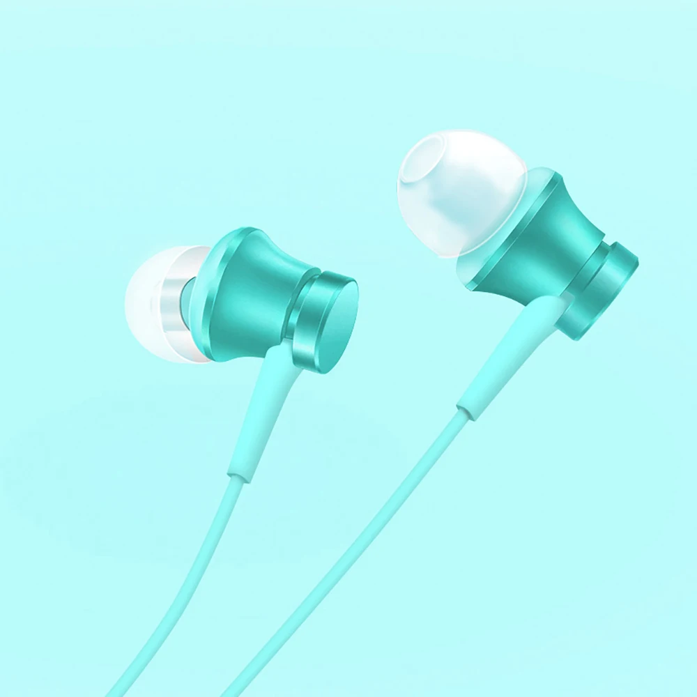 Original Xiaomi Piston Headset Wire Control Button Built in Call Microphone 3 5mm Interface