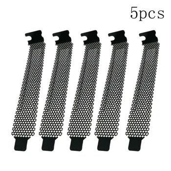 

5pcs/set Computer Case PCI Slot Cover Universal With Screws Heat Dissipation Hard Dust Filter Easy Install Blanking Plate Board