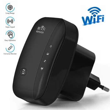 

300Mbps Wireless Router Signal Booster Amplifier 2.4G Portable WiFi Signal Range Extender with WPS for Router Home WiFi Repeater