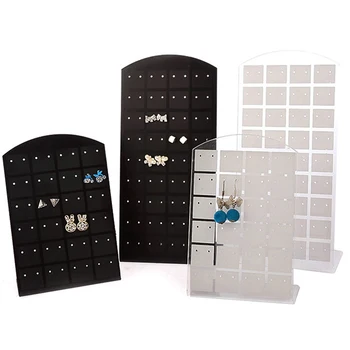 

Hot New 1Pcs 48hole Earring Display Stand Or Convenient Jewelry Holder Show Case Tool