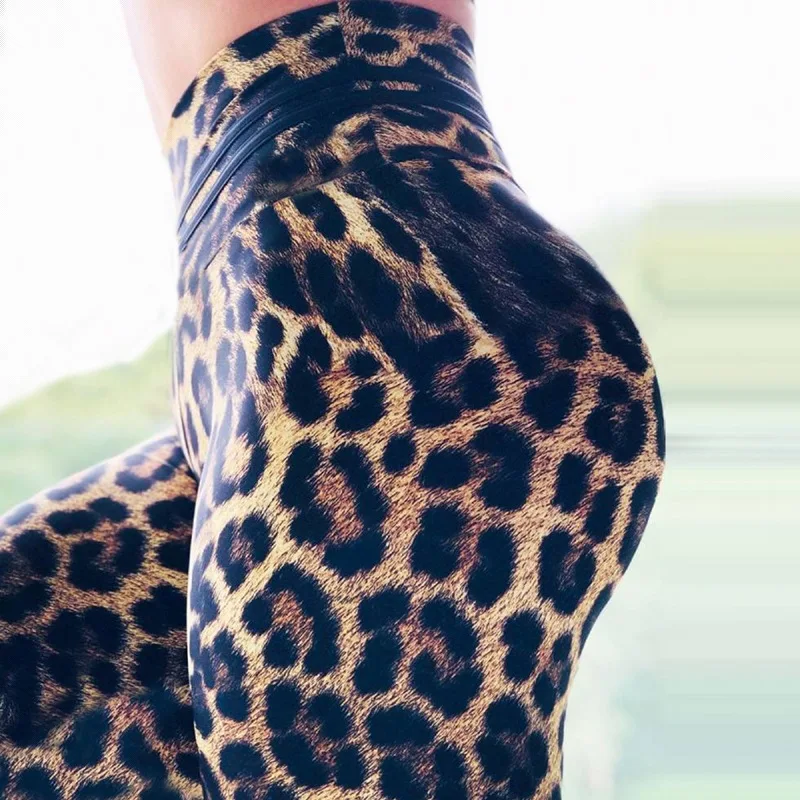 leopard gym tights