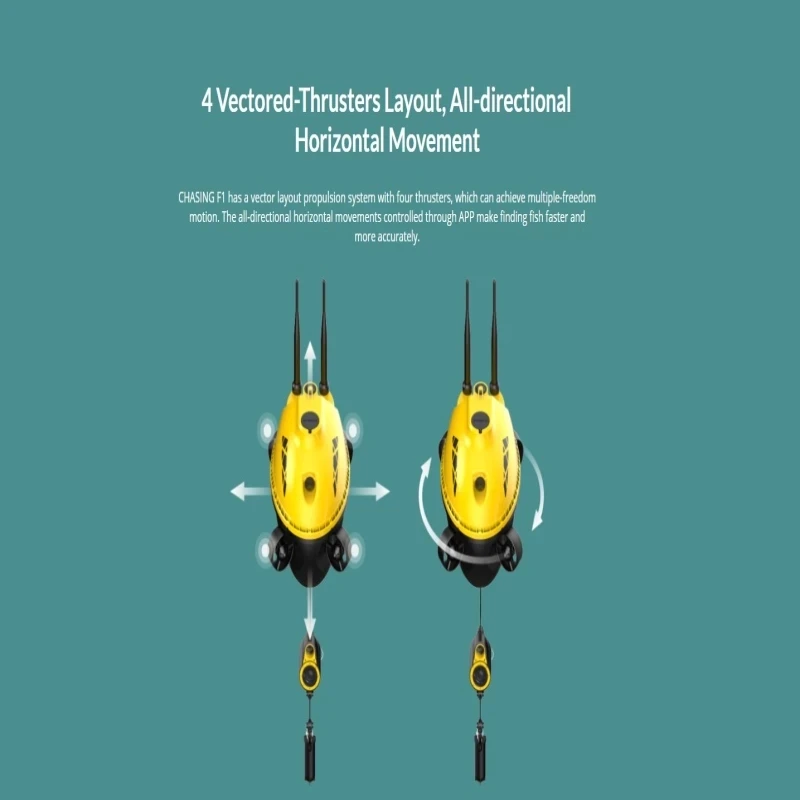 Professional Intelligent Underwater Drone Fishing Boat With 1080p HD Camera Night Vision Fish Finder Bait Boat 28 Meters  6 Hour 5