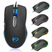 Diodo emissor de luz óptico usb wired gaming mouse 7 botões 3200dpi programável ergonômico computador silencioso computador gamer desktop portátil