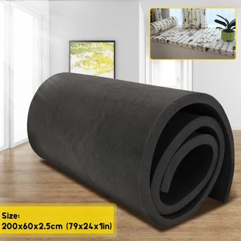 

200x60x2.5cm High Density Seat Cushion Foam Rubber Replacement Polyurethane Upholstery Cushion Pad Firm Foam Sheet Cushion Pads