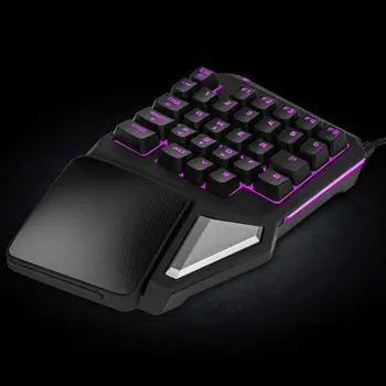 

2020 New Programmable Keys Delux T9 Pro keypad Single Handed Game keyboard one hand Ergonomic Gaming Keypad For PUBG PC Laptop