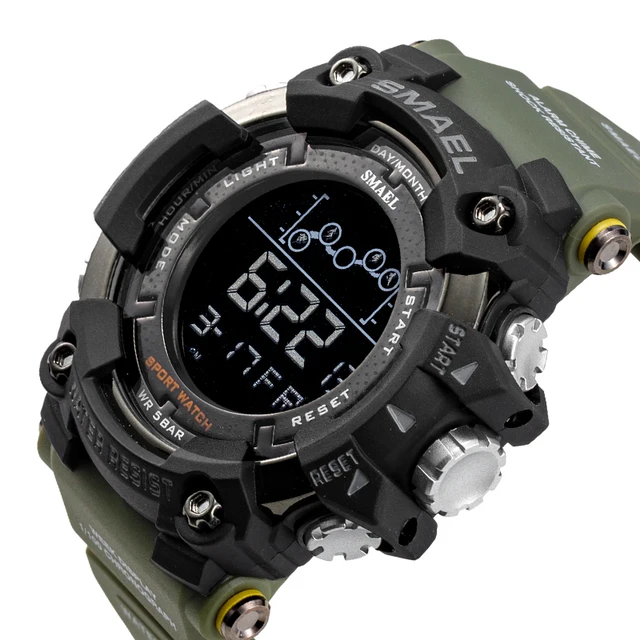 Mens Watch Military Waterproof Sport Wrist Watch Digital Stopwatches For Men 1802 Military Watches Male Relogio Masculino 3