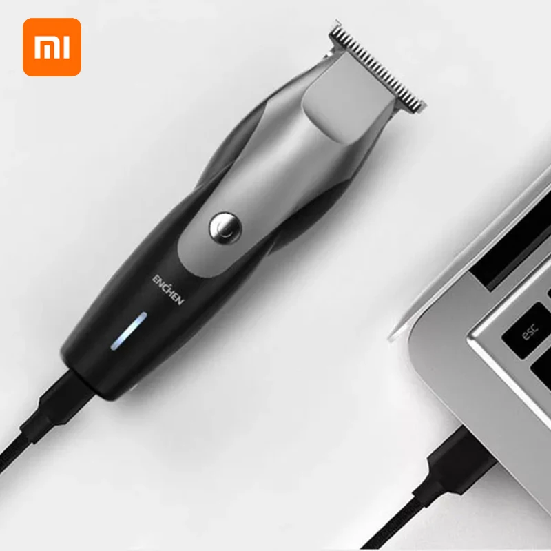 XIAOMI Electric Hair Clipper USB Charging Low Noise ENCHEN Trimmer with 3 Hair Comb Christmas gifts Hair Cutter 110-240V