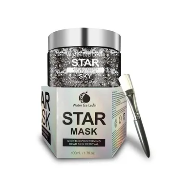 

100ml Glitter Star Mask Starry Sky Peel Off Mask Deep Cleansing Cream Remove Blackhead Moisturizing Firming Mask