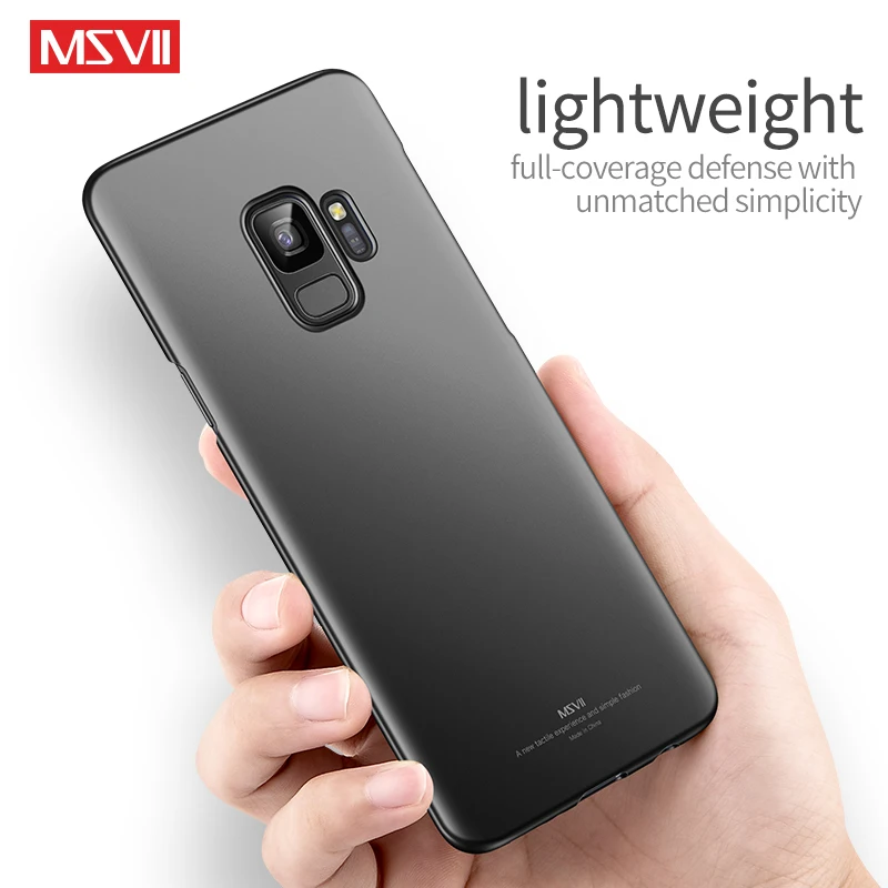 Чехол MSVII для Samsung Galaxy S9 чехол S8 жесткий матовый защитный из поликарбоната