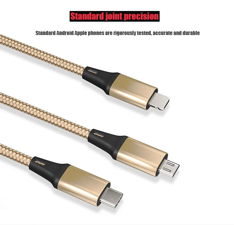 Быстрая зарядка triad type-C Micro USB кабель зарядное устройство для Iphone 7 samsung s7 millet многофункциональные данные Redmi Note 5 Pro