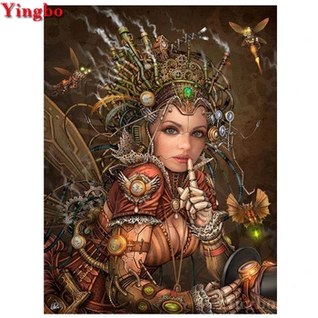 

Full Square Diamond Painting Fantasy wasp woman DIY 3D Embroidery Diamond Mosaic sale Cross Stitch Diamond Round Home Decor
