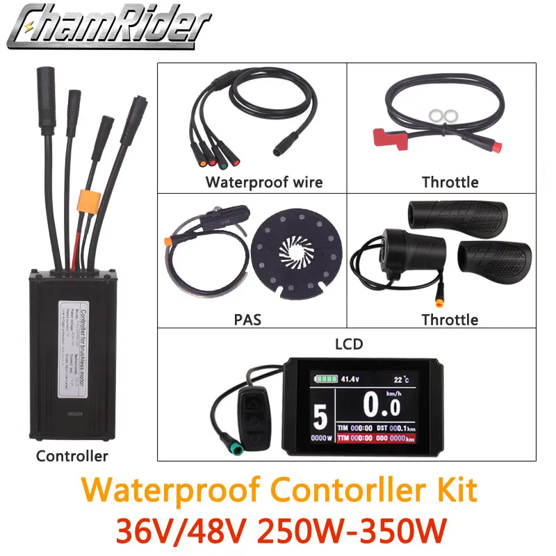 25 Ebike Parts Waterproof Cable 4in1 Connector for Meter Brake Throttle e Bike