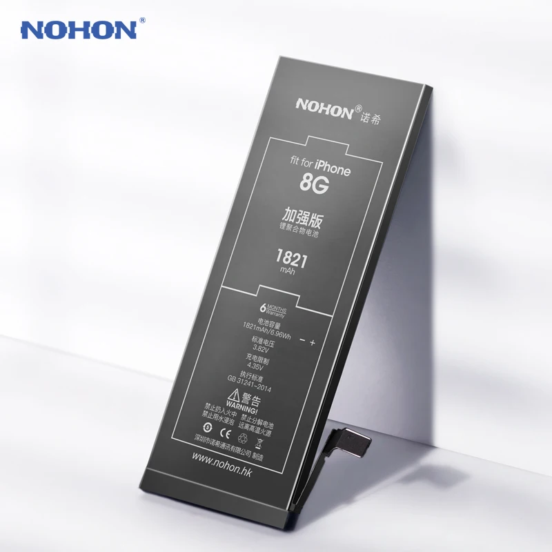 NOHON батарея для Apple iPhone 8 7 6 5 4 iPhone5 iPhone6 замена мобильного телефона большой емкости