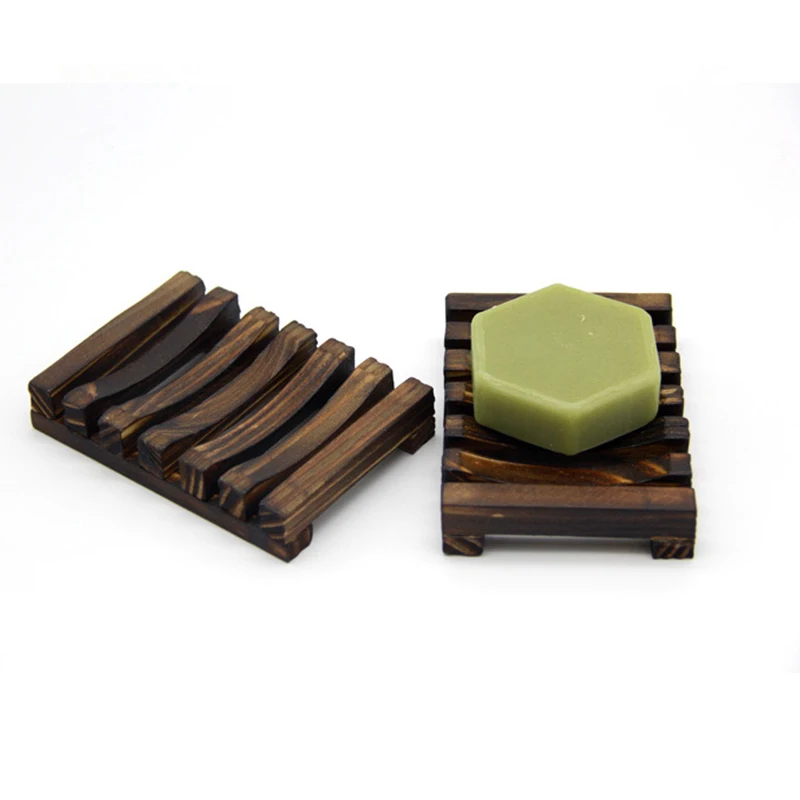 

Natural Wooden Bamboo Soap Dish Wooden Soap Tray Holder Storage Soap Rack Plate Box Container for Bath Shower C1279 d