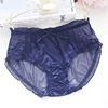 Women's Sexy Panties Large Sizes Summer New Thin Transparent Mesh Fake Silk Underwear for Women Briefs Plus Size Panties ► Photo 2/6