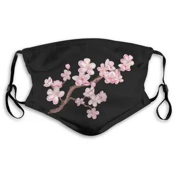 

Cherry Blossom Masks With filter Washable & Reusable Anti Dust Breathable Mask With Adjustable Ear Loops for Men & Women