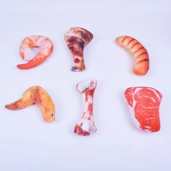 

Pet Toys Chews Molars Resistant Plush Vocal Dog Toys Simulation Beef Chicken Leg Shrimp Bone Model Squeaky Toy Supplies