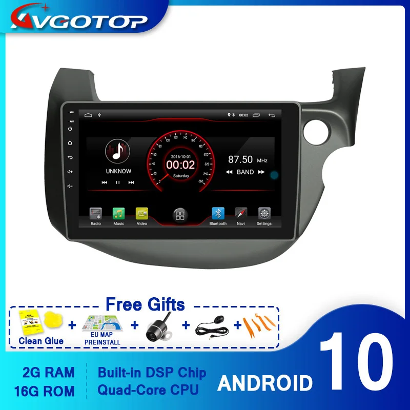 AVGOTOP Android 10 0 Bluetooth GPS Car Radio DVD Player For HONDA FIT avgotop-android-10-0-bluetooth-gps-car-radio-dvd-player-for-honda-fit