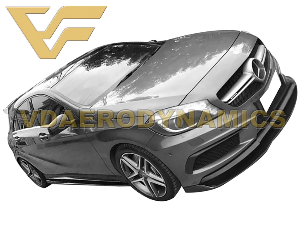 Подходит для 2012 2018 BEZ W176 A250 A260 A45 VAD RZ углеродное волокно передняя губа разделитель