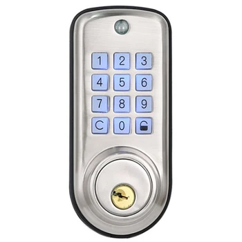 

JEYL Cheap Smart Home Digital Door Lock, Waterproof Intelligent Keyless Password Pin Code Door Lock Electronic Deadbolt Lock