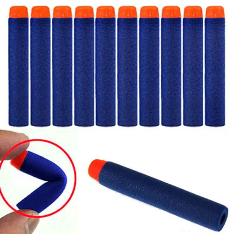 100 шт. Nerf пулями мягкими дырочку головы 7 2 см заправка игрушка дартс оружейные