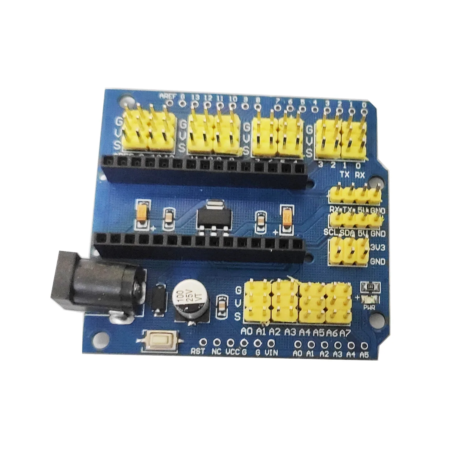 5 шт./лот NANO I/O IO датчик расширения щит модуль для Arduino UNO R3 Nano V3.0 контроллер совместимая плата IEC PWM интерфейс