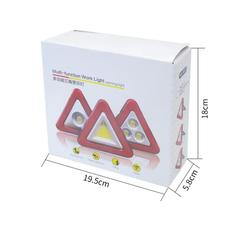 Многофункциональный светодиодный светильник s аварийные треугольные предупреждающие знаки Предупреждение ющая рамка прожектор светильник Предупреждение ющий светильник
