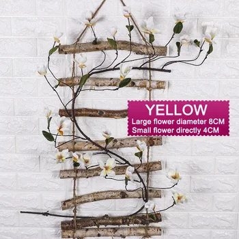 

Artificial Flower Plant Magnolias Vines Fake Flower Wedding Home Party Decoration GQ