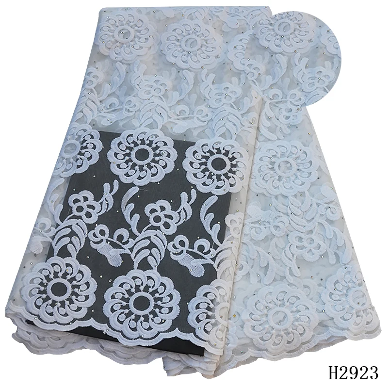 

2019 New Design Velvet With Sequins African French Velvet Lace Fabric Nigerian Lace Fabric White For Garment High Quality HX2923