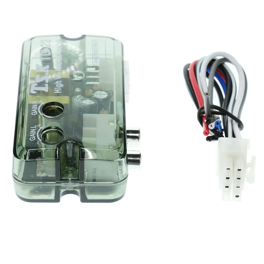 Auto Stereo Audio REM Subwoofer High To Low Level Output Converter ACC