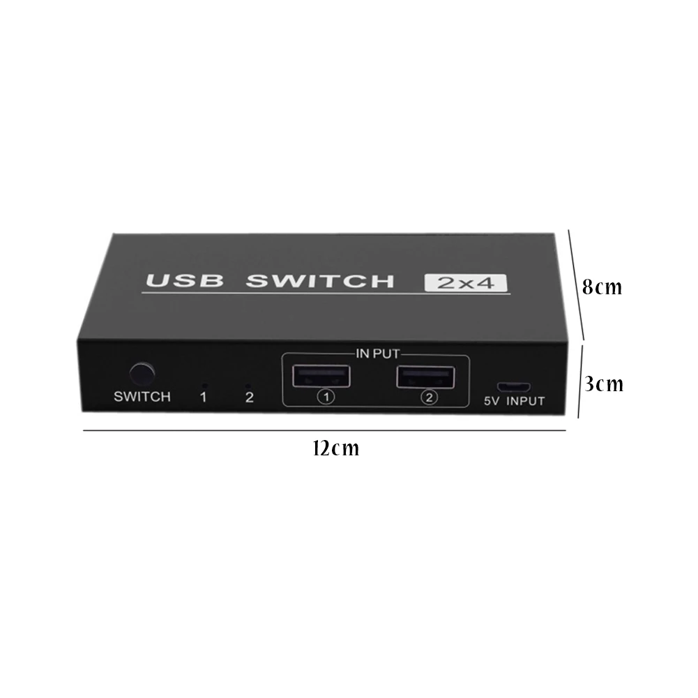 Жесткие диски USB коммутатор компьютерный Универсальный концентратор 2 в 4 из высокоскоростной ПК для принтера клавиатура мышь сканер периферийные устройства