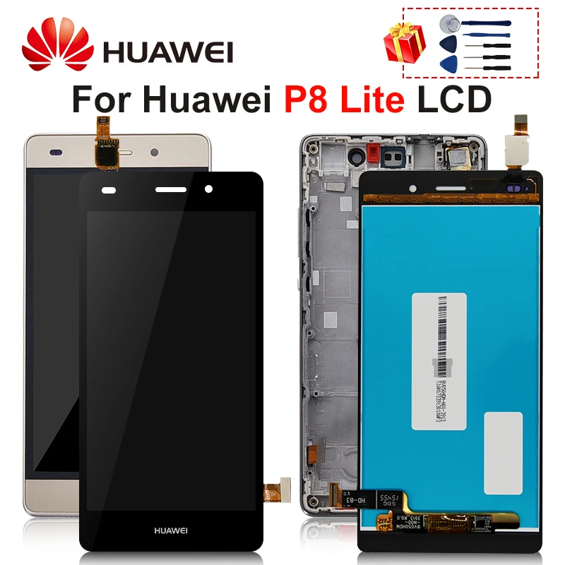 Для Huawei P8 Lite LCD ALE L04 L21 TL00 CL00 L02 UL00 дисплей сенсорный экран дигитайзер сборка часть с рамкой для lite|Экраны