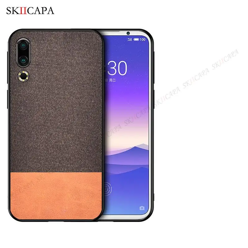 Cloth Pattern Soft Silicone Phone Case For Meizu 18 Pro Skin Feel Fabric Phone Cover For MEIZU 18 Ultra Slim PC Protective Cover 