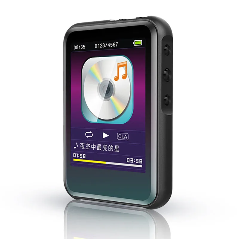 Мини ABS MP3-плеер встроенный 8G Bluetooth Hifi с динамиком полное нажатие на экран fm-радио Usb Flac аудио бег Walkman Спорт