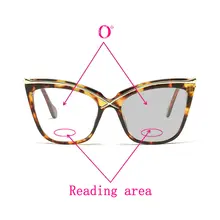 Урлтра-светильник, модные, мульти фокус, фотохромные очки для чтения, ретро очки для пресбиопии, для мужчин и женщин, Анти-усталость, кошачьи очки UV400 NX