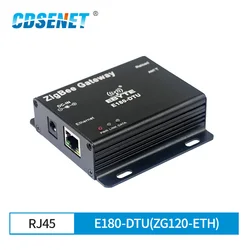 ZigBee3.0 – Modem passerelle Ethernet, prise réseau, fonctionne en cc, émetteur récepteur et récepteur E180 DTU(ZG120 ETH) 