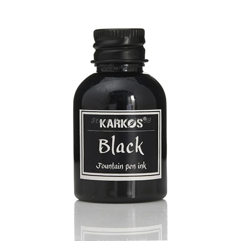 Black 1 бутылка заправка чернил чистый цвет 30 мл перьевая ручка чернила заправка чернил канцелярские принадлежности Школьные офисные принадлежности - Цвет: Black