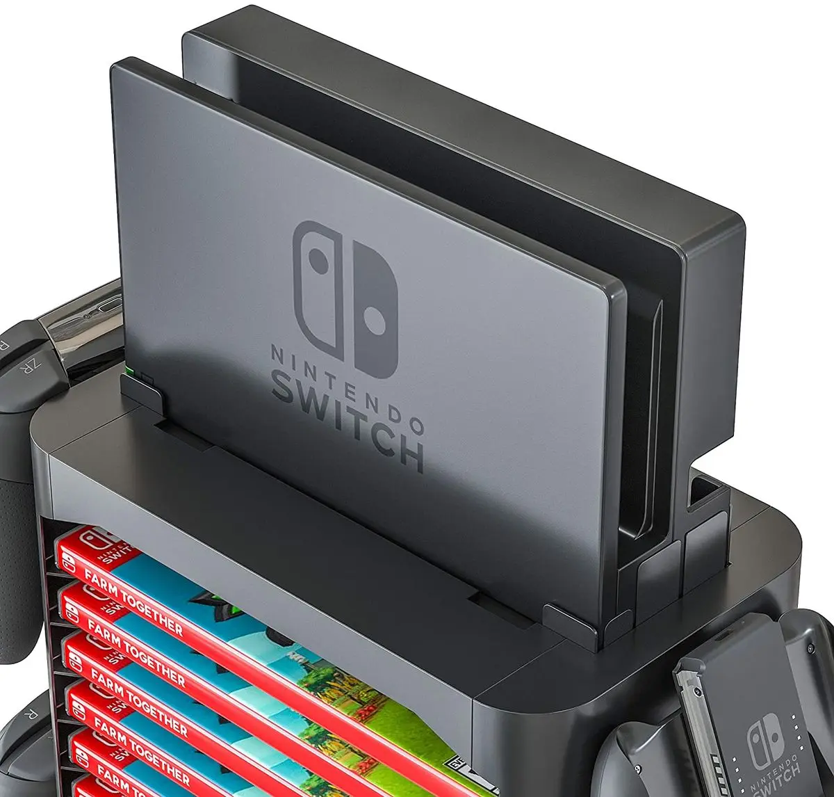 Nintend Interruptor Acessórios do Jogo Suporte de Armazenamento 10 Jogos Suporte a Disco Console Controlador Titular Organizador para Nintendo Switch - Image 3