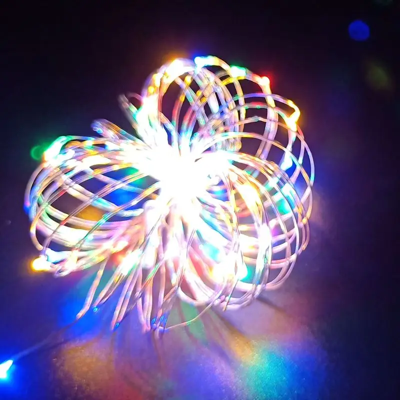

5M LED Light String SMD0603 Waterproof LED Lighting With Remote Control Christmas Party Silver Wire Outdoor Holiday Fairy Lights