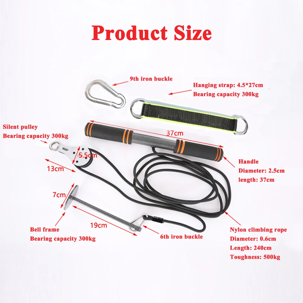 Wrist Forearm Exerciser Arm Pull Roller Rope Biceps Triceps Strong Power Stick Workout Training Fitness Hand Gripper Strengths