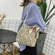 Новинка, соломенная сумка, женские сумки, пляжная сумка из ротанга, чехол для мусора, женские тканые сумки ручной работы в богемном стиле, модные сумки-мессенджеры