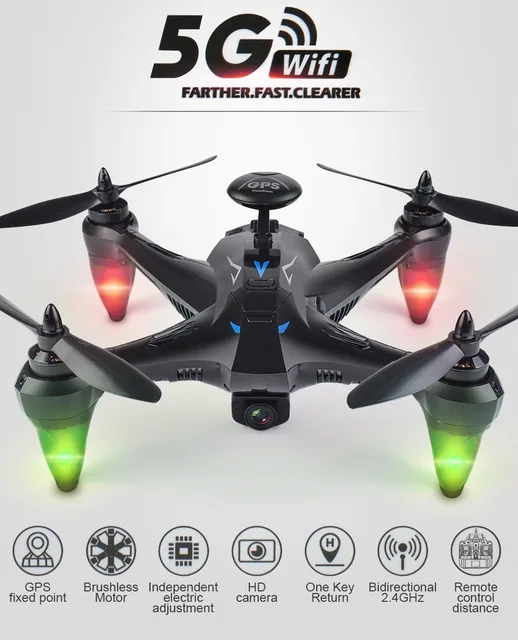 $US $144.00 GPS UAV 5G Brushless Four-Axis Vehicle Follows Professional drone of Surrounding Remote Control Air