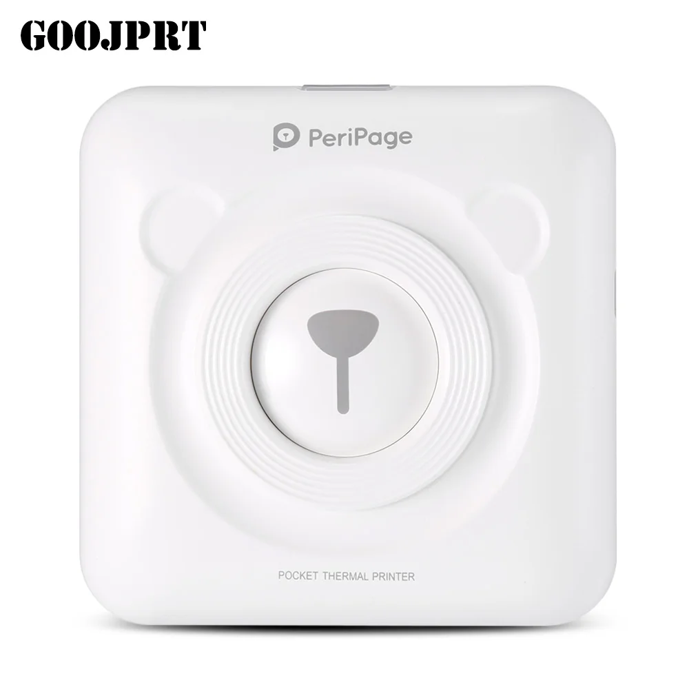 GOOJPRT A6 PeriPage Мини Портативный Bluetooth беспроводной бумажный фотопринтер Карманный термопечать USB порт Bill Impresoras Fotos - Цвет: White