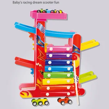 

Wooden Hand-eye Interaction Kids Puzzle Toy Children Educational Play Toys Colorful Three-in-one Musical Instrument Toys